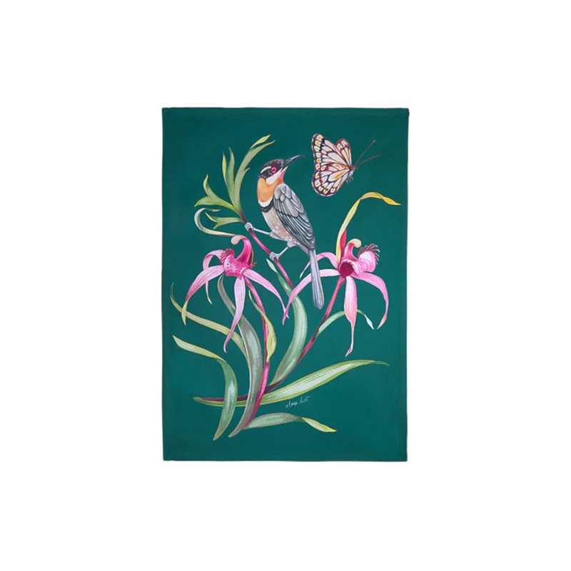 Maxwell & Williams Eloise Short Lyric Spinebill Honeyeater Tea Towel
