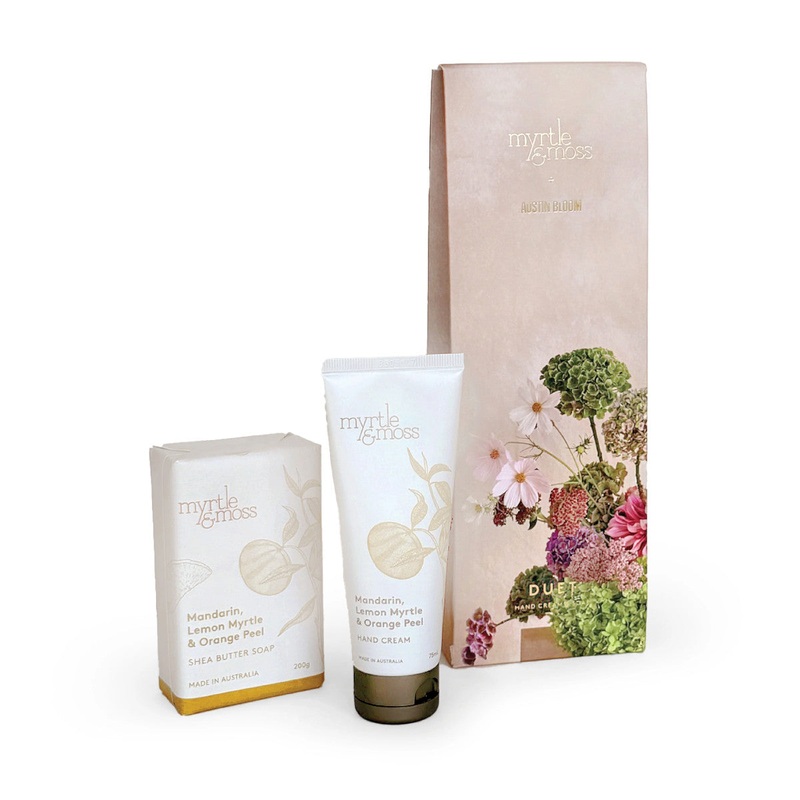 Myrtle and Moss Austin Bloom Mother's Day Bloom Hand Cream & Soap Duo