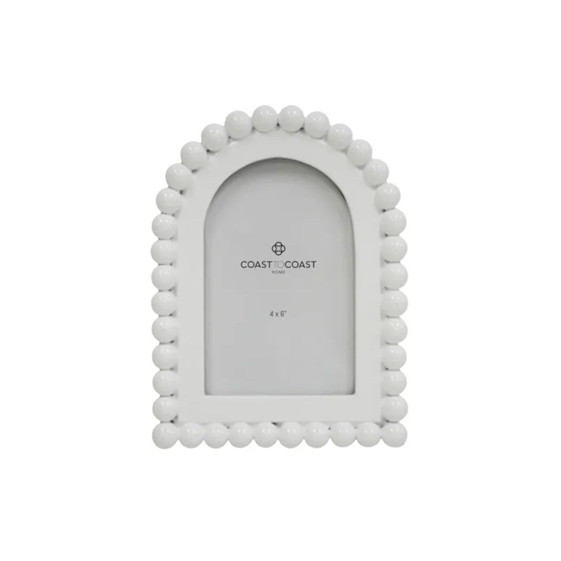 Blanco Bead Resin Frame White 14.5 x 20cm