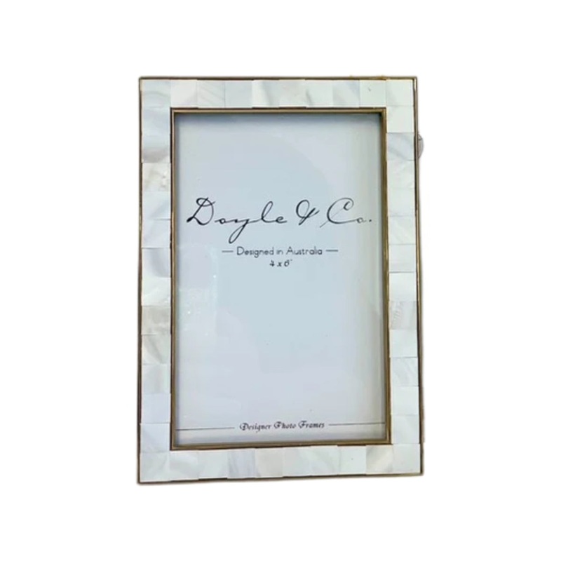 Flair Gifts and Home Mother of Pearl Frame Gold Plated 10 x 15 cm