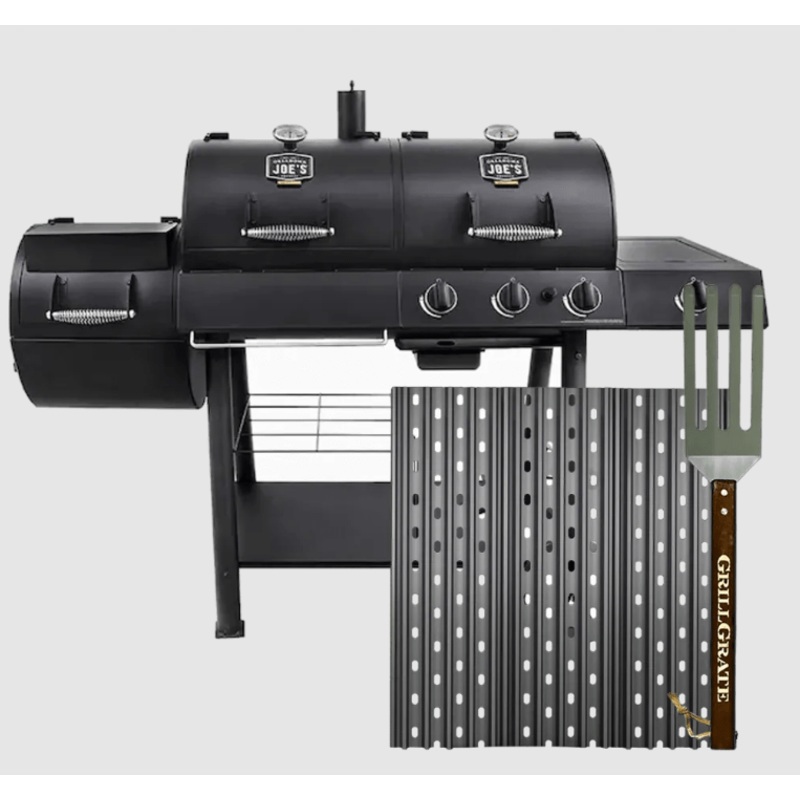 GrillGrate Set for the Oklahoma Joe's Longhorn Combo Charcoal/Gas Smoker & Grill
