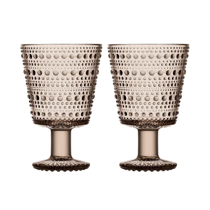 Iittala Kastehelmi Universal Glasses Linen Set of 2 (260ml)