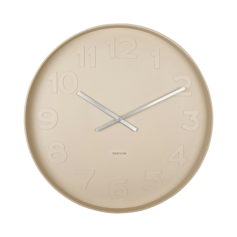 Karlsson Mr Brown Wall Clock Sand Brown 51x51x7cm