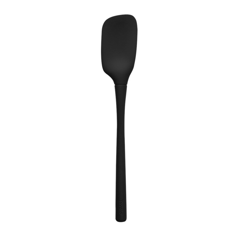 Tovolo Flex-Core All Silicone Spoonula Black