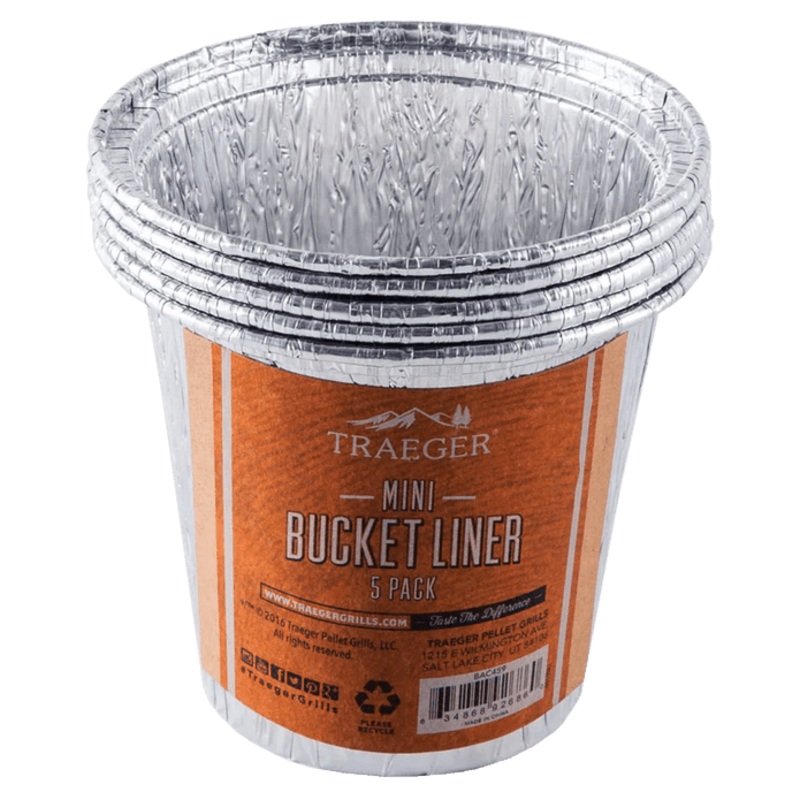 Traeger Mini Grease Bucket Liners (Scout / Ranger / PTG - 5 Pack) BAC459