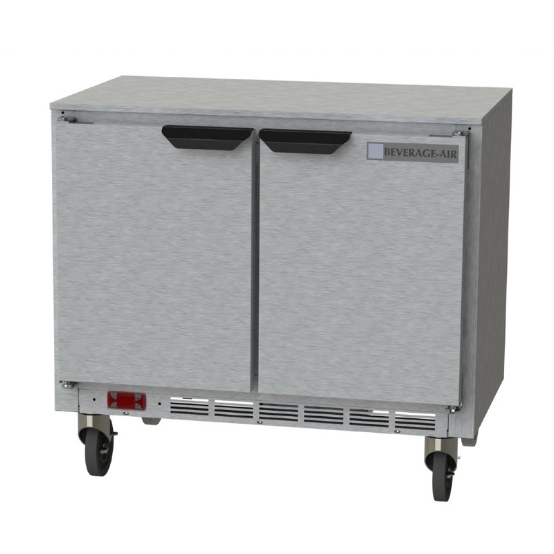Beverage-Air UCR34HC 2 Door Undercounter Refrigerator, 34"