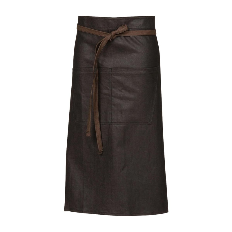 Chef Works ALWWT021BNB0 Boulder Bistro Apron, Brown Black, 36" x 30"