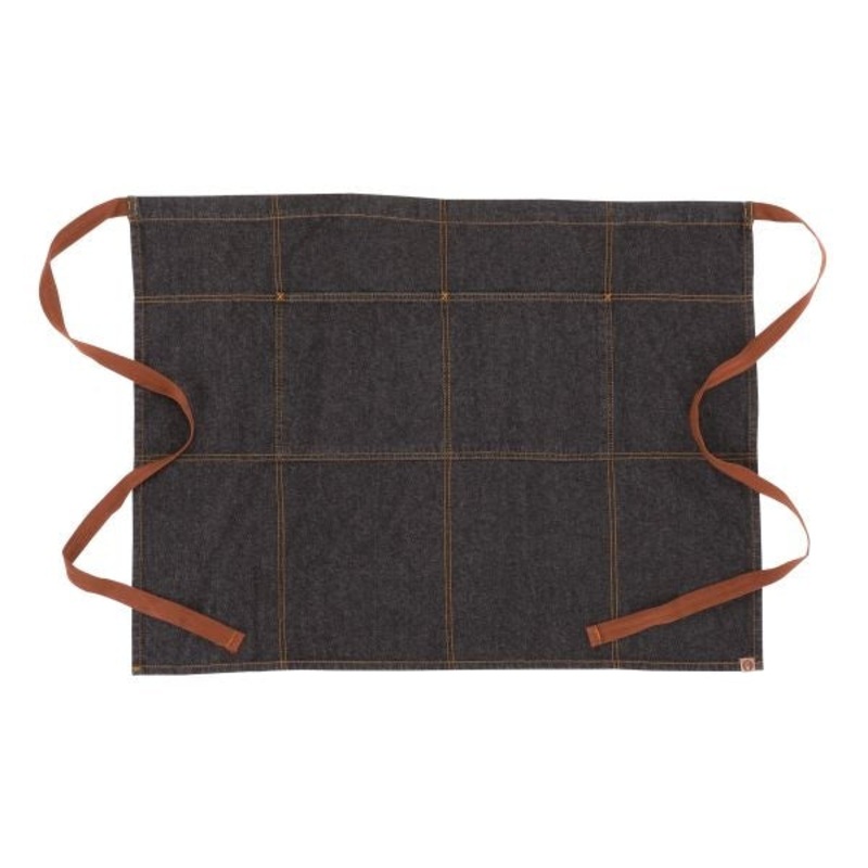 Chef Works AW049BLK Memphis Bistro Apron, Black, 32" x 24"