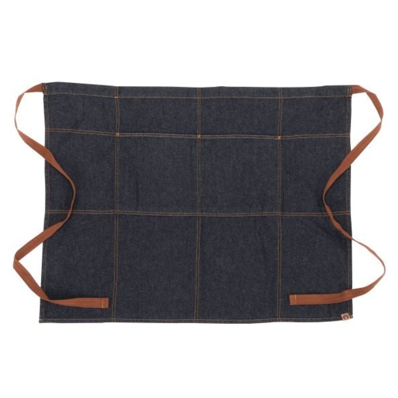 Chef Works AW049IBL Memphis Bistro Apron, Indigo Blue, 32" x 24"