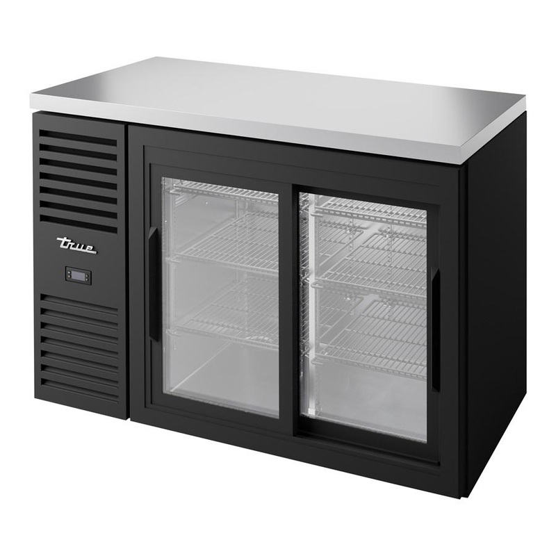 True TBR48-RISZ1-L-B-11-1 Reach-In Single Zone Bar Refrigerator, Sliding Glass Doors, 48"