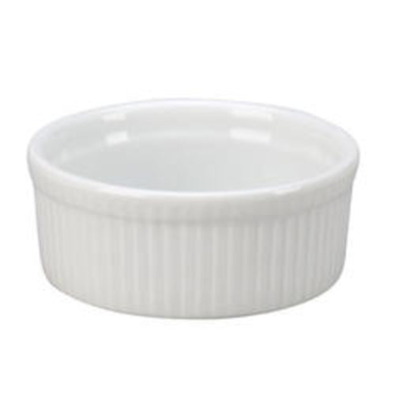 Vertex China ARG-60 Market Buffet Fluted Souffle Bowl, 10 oz., Pack of 3