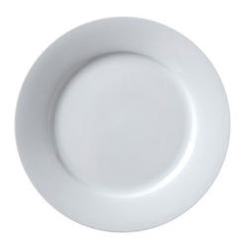 Vertex China ARG-9 Argyle Wide Rim Round Plate, 9-3/4", Pack of 6