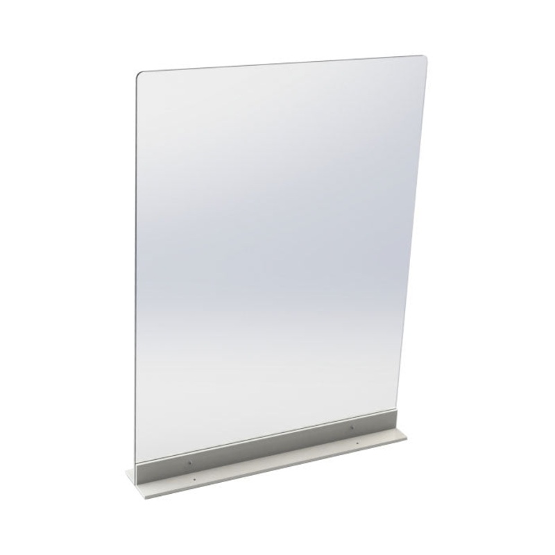 Cal-Mil 22134-24 Counter Mounted Sneeze Guard Shield, 24" x 33"