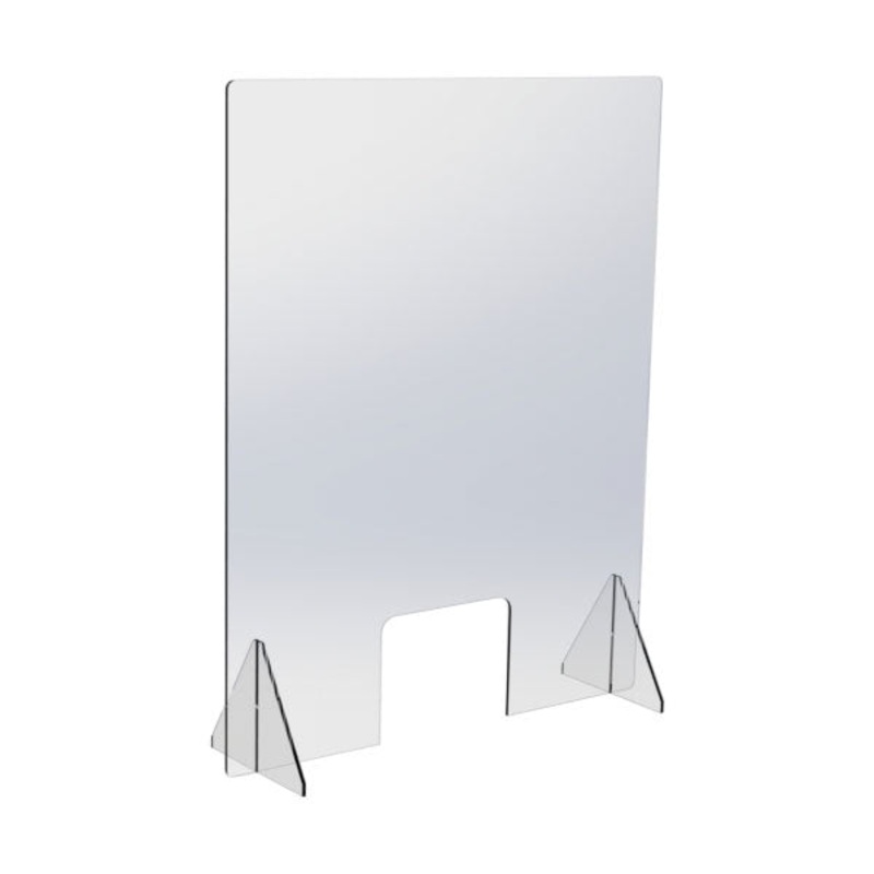 Cal-Mil 22137-31 Counter Shield Sneeze Guard w/ POS Window