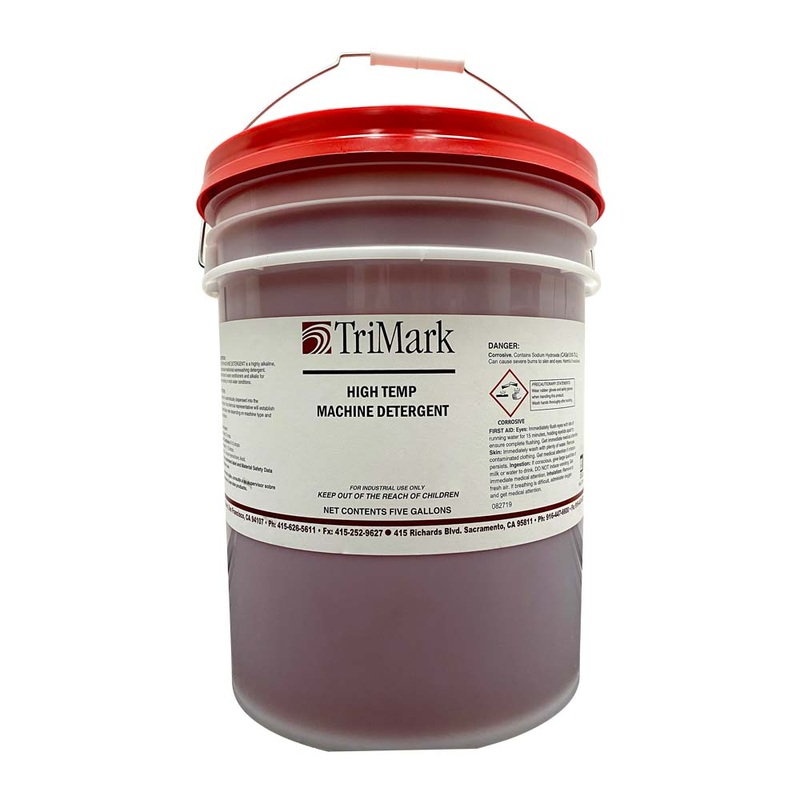 Detergent for High Temperature Dishwashing Machine, 5 gal.