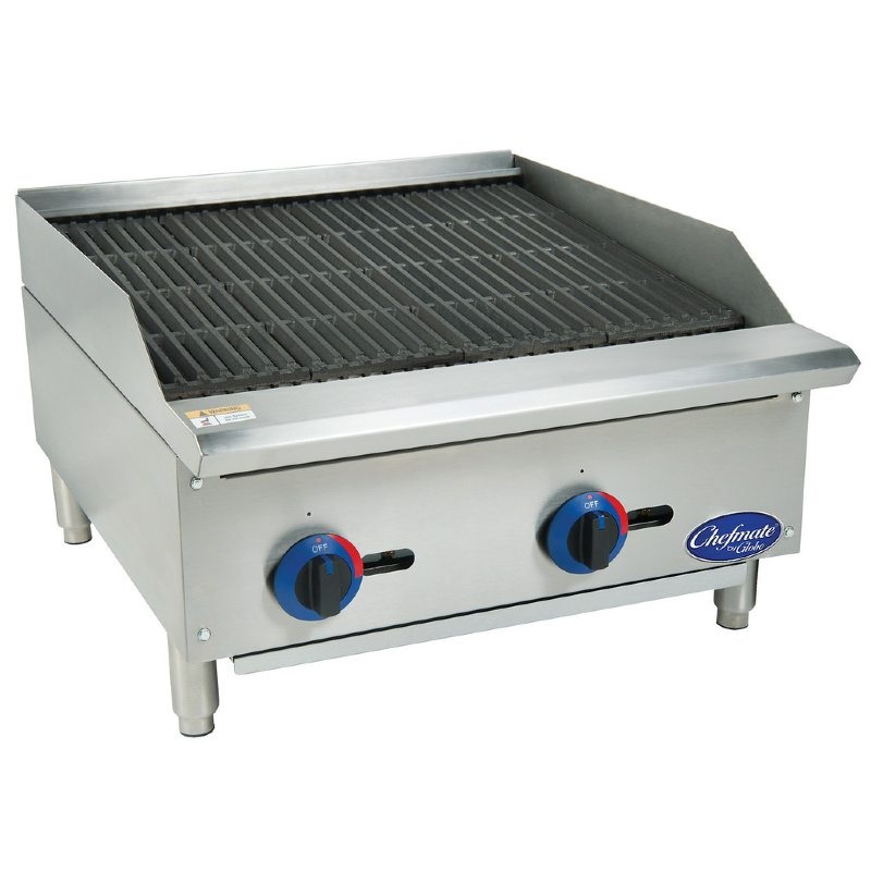 Globe C24CB-SR Chefmate Gas Charbroiler w/  Stainless Steel Radiants, 24"