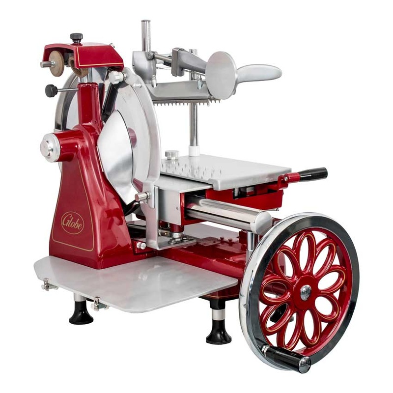 Globe FS12 Flywheel Manual Artisan Slicer, Red, 12"