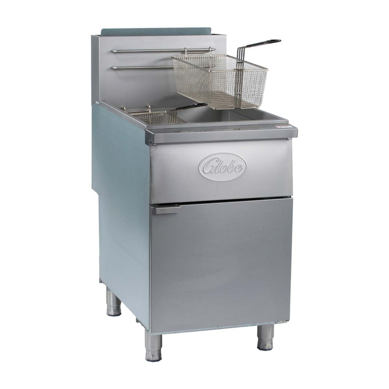 Globe GFF80PG Floor Fryer, Propane, 80 lb. cap.