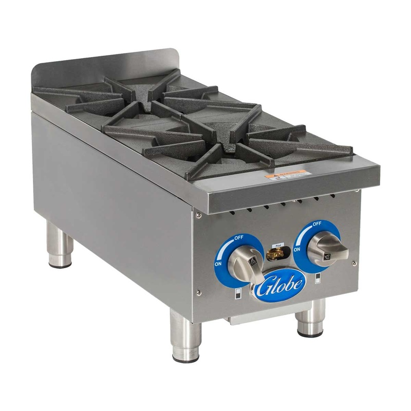 Globe GHP12G Countertop Gas Hot Plate, 12"