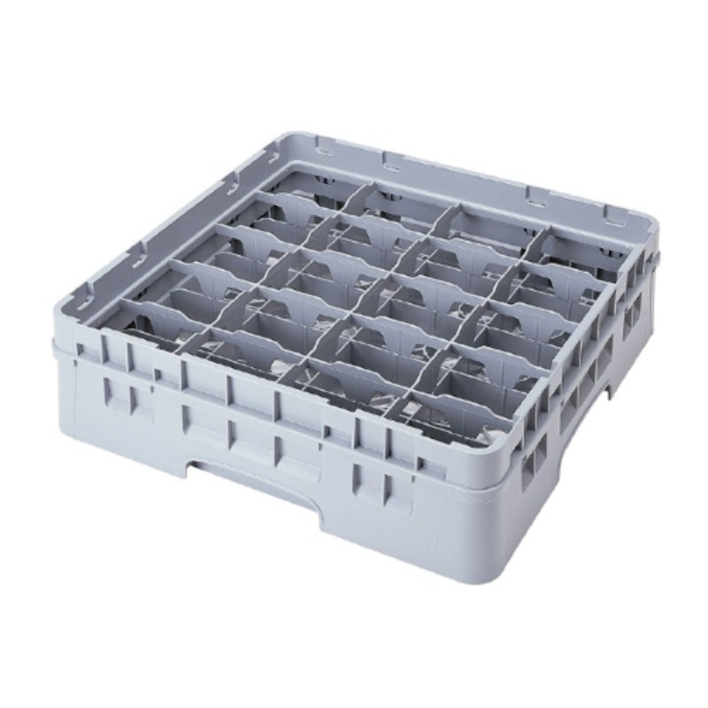 Cambro 20C414151 Camrack Glass Rack, Soft Gray, 20 Compartment