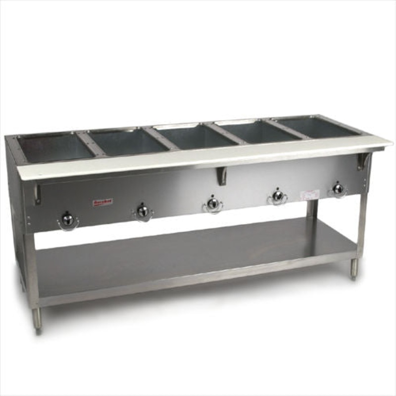 Duke E305 Aerohot Steam Table, 5 Openings, Electric, 208 Volt