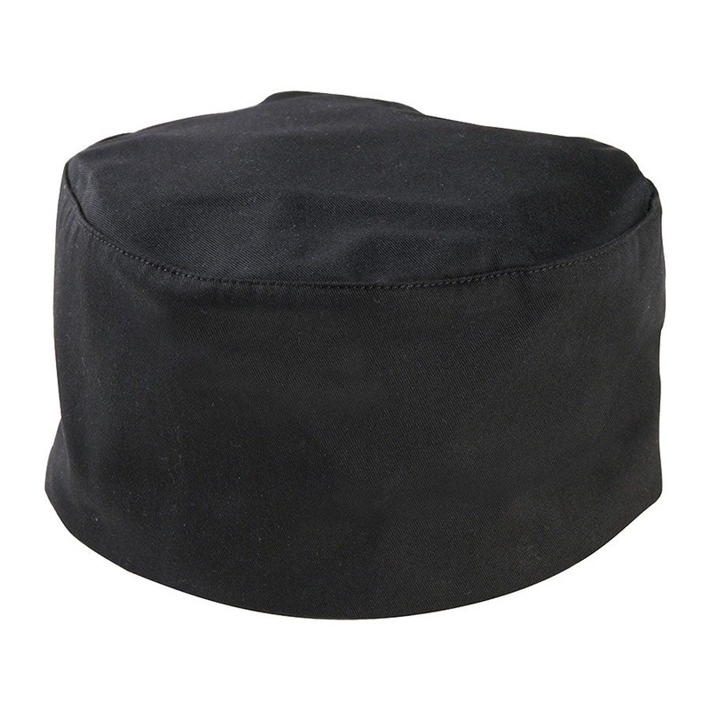 Mercer M60075BK Millennia Baker's Skull Cap, No Mesh, Black, O/S