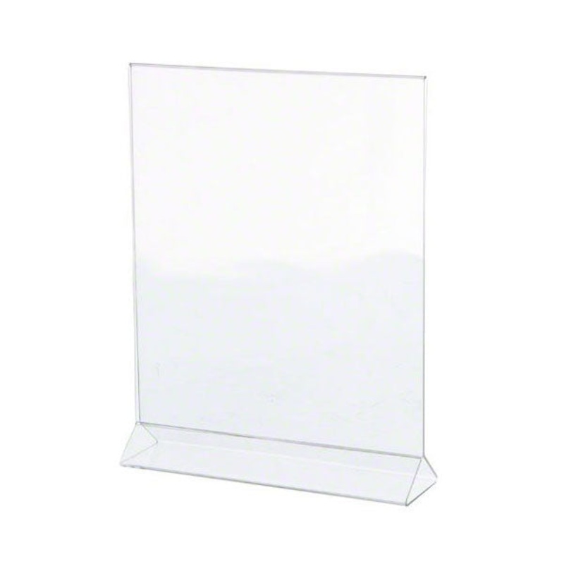 Thunder Group PLMH004 Acrylic Table Tent Card Holder, 8-1/2" x 11"
