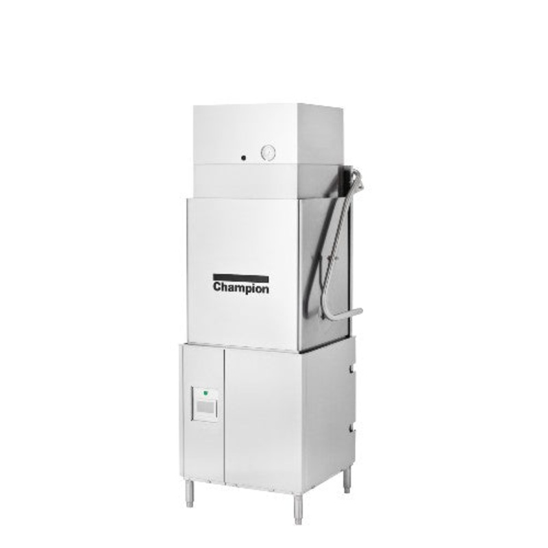 Champion DH-6000T-VHR Genesis Dishwasher, Door Type with Booster Heater, High Temp, Heat Sanitizing, High Hood, Ventless