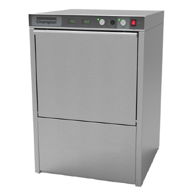 Champion UH-130B Dishwasher, Undercounter, High Temp, Heat Sanitize, 25 racks / hr