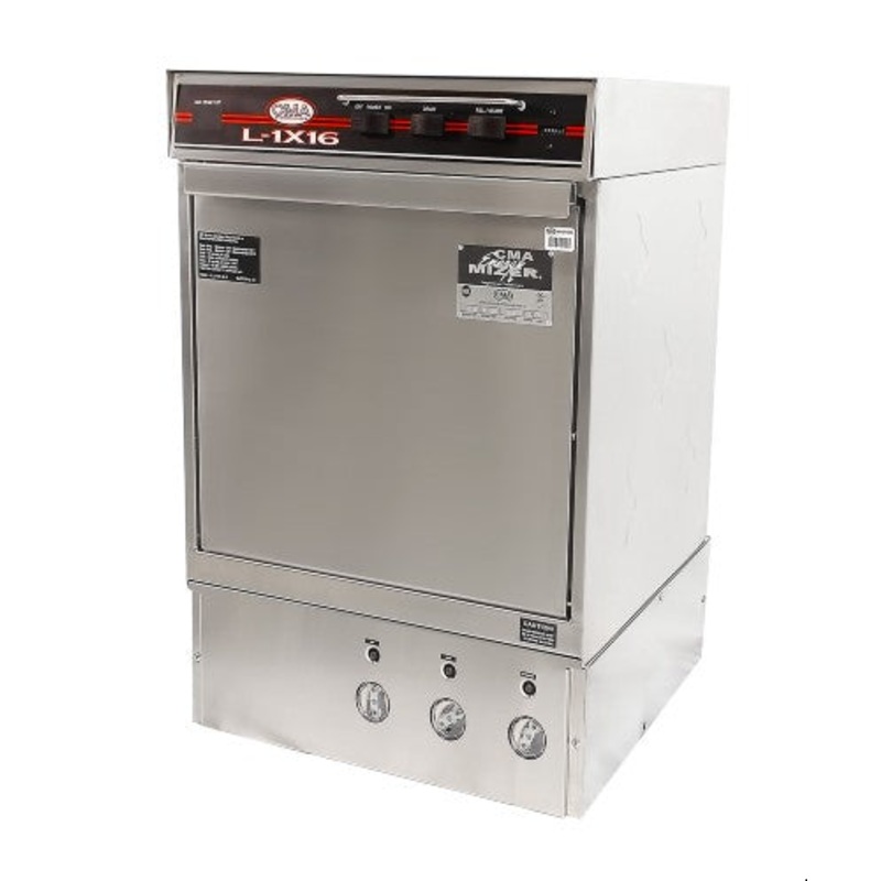 CMA L-1X16 Dishwasher, Undercounter, Low Temp, Chemical Sanitizing with Heater, 30 racks / hr