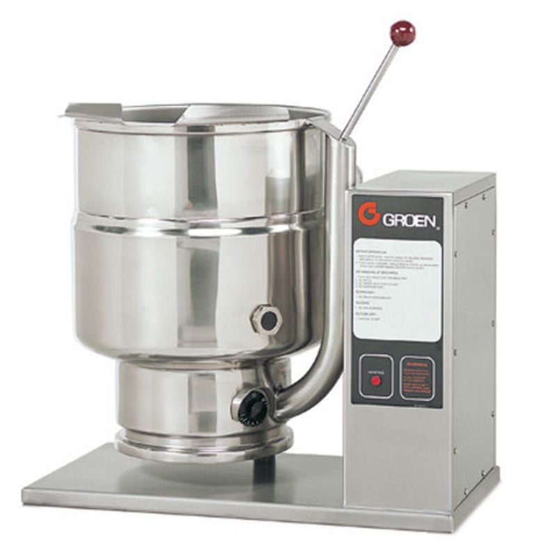 Groen TDB40 Electric Countertop Tilting Steam Kettle, Advanced Controls, 2/3 Jacketed, 10 Gallon