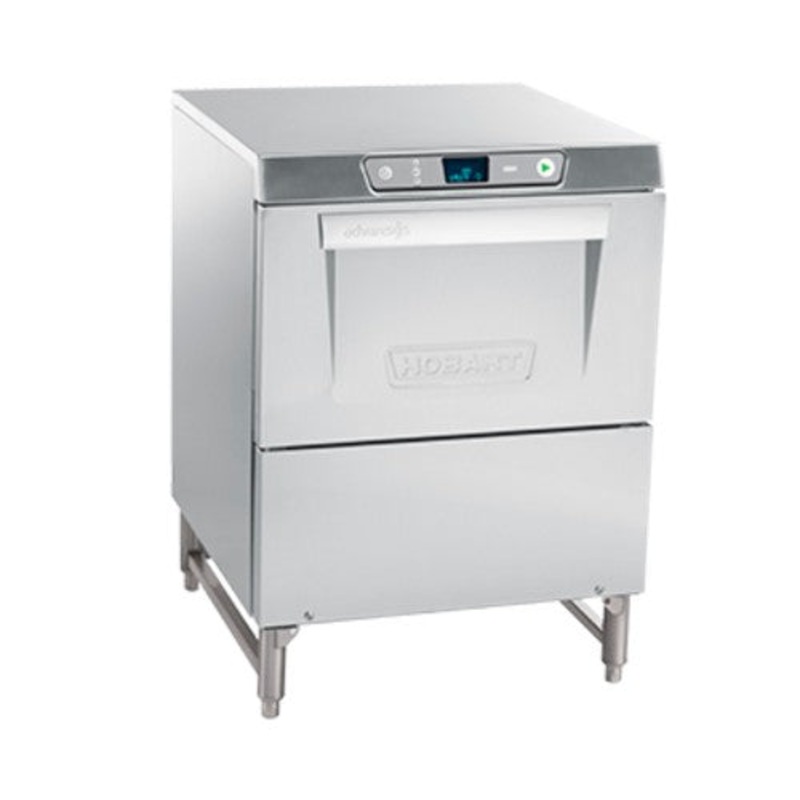 Hobart LXGEPR-2 Advansys Glass Washer, Undercounter, Rack Type, Low Temp, Chemical Sanitizing, 6" Legs