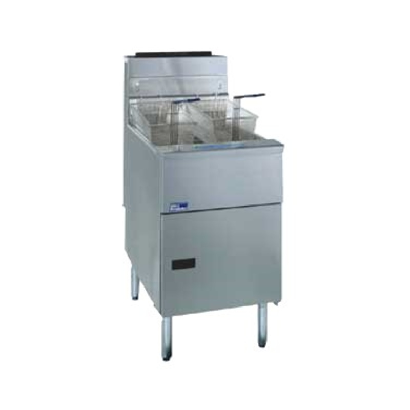 Pitco SG18-S Solstice Fryer, Fat Capacity 70-90 lb., Tube Fired, Stainless Steel Tank, Gas