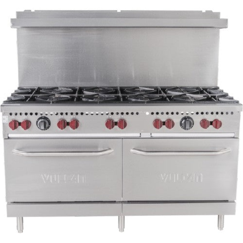 Vulcan SX6010B SX Series Range, 10 Burners, 2- 26" Standard Ovens, 60" Wide