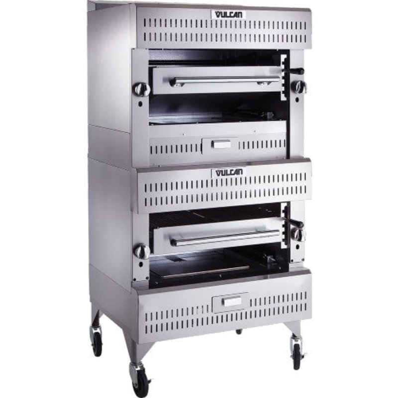 Vulcan VIR2 Salamander Broiler, Double Stack, Infrared Burners, Natural Gas