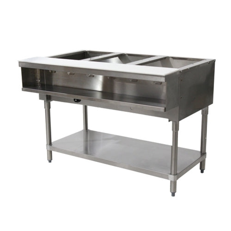 Advance Tabco WB-3G-NAT-X Water Bath Hot Food Table, Natural Gas, 47-1/8"