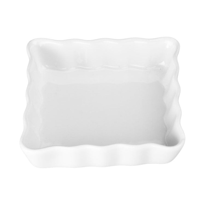 BIA Cordon Bleu 900074 Square Quiche / Brule Dish, 4-1/2", Pack of 4