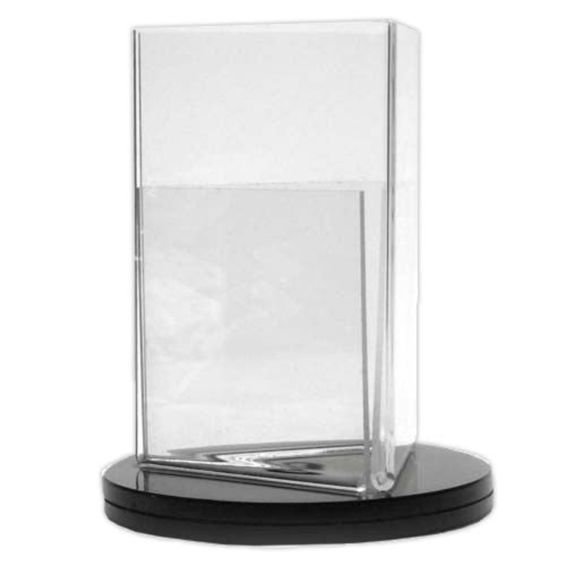 Cal-Mil 507 Tabletop Displayette, 4" x 6" Triangle Turntable