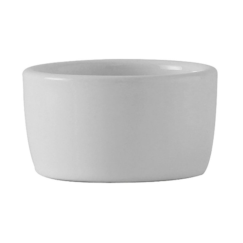 Tuxton China BWX-0203 China Pipkin Ramekin, White, 2 oz., Pack of 12