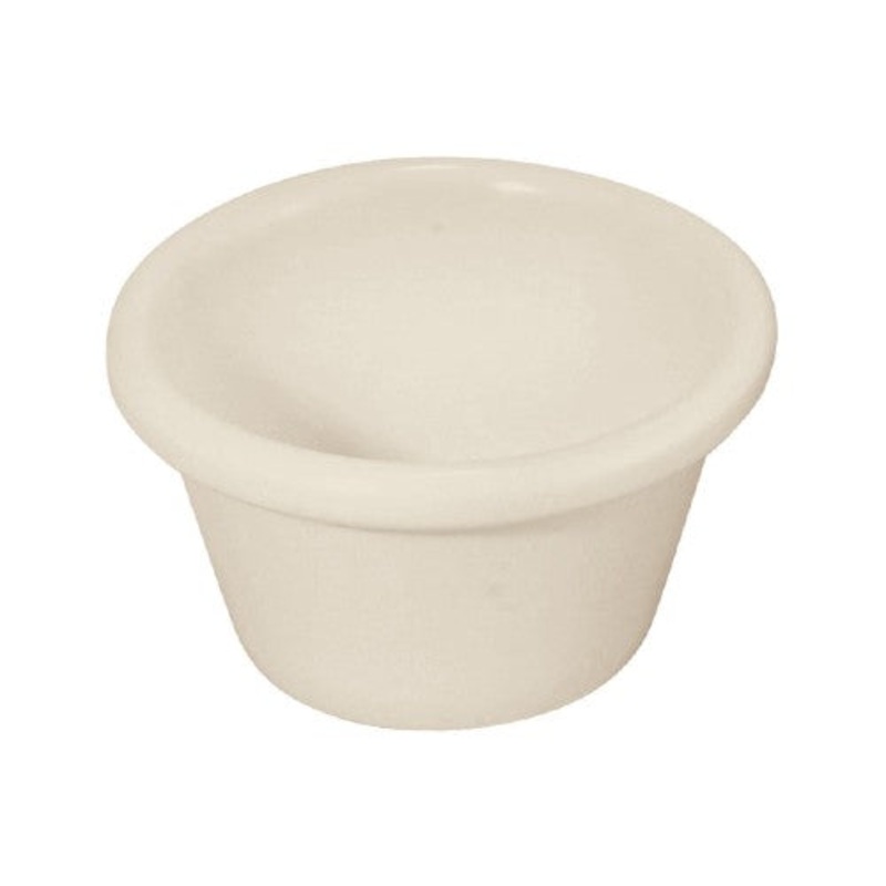 Winco RP-1B Ramekin, Smooth Melamine, Bone, 1-1/2 oz., Pack of 12