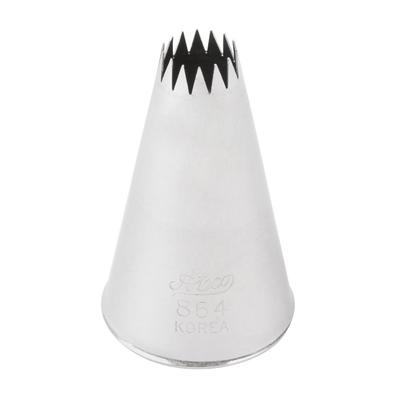 Ateco 864 French Star Pastry Tip #4