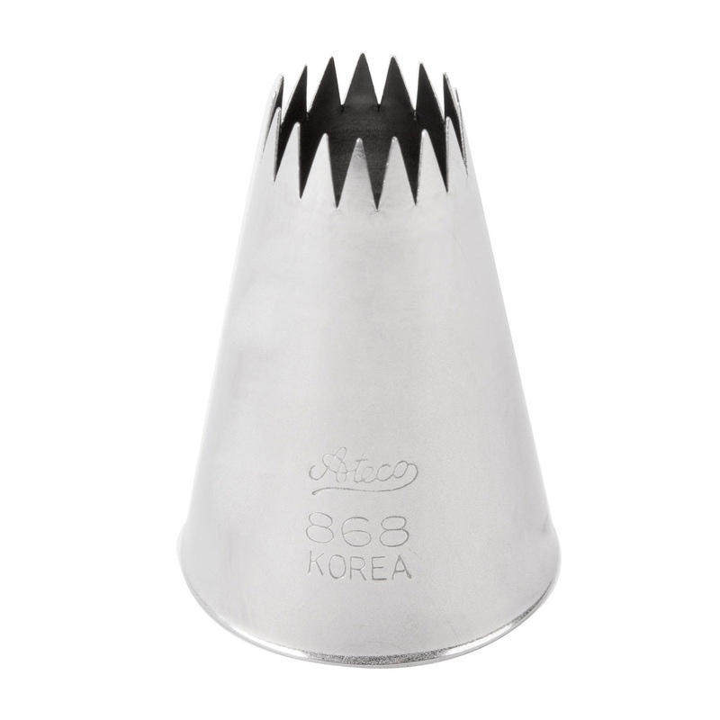 Ateco 868 French Star Pastry Tip #8