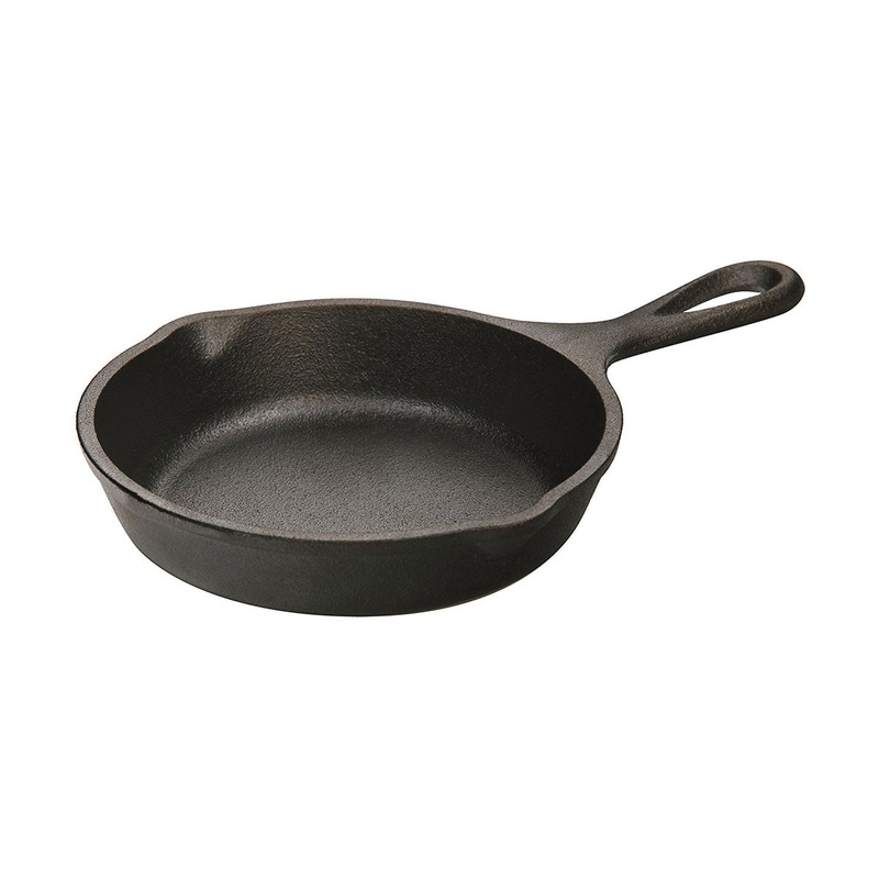 Lodge H5MS Heat-Treated Cast Iron Miniature Skillet, Seasoned, 5"