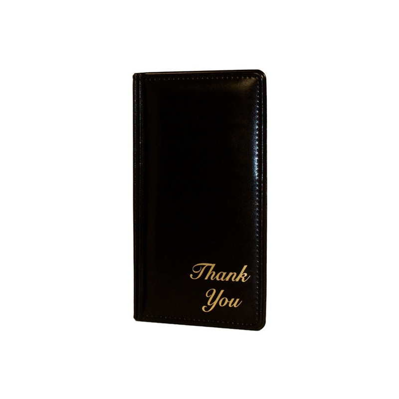 Risch 5000P Guest Check Presenter, Thank You, Black