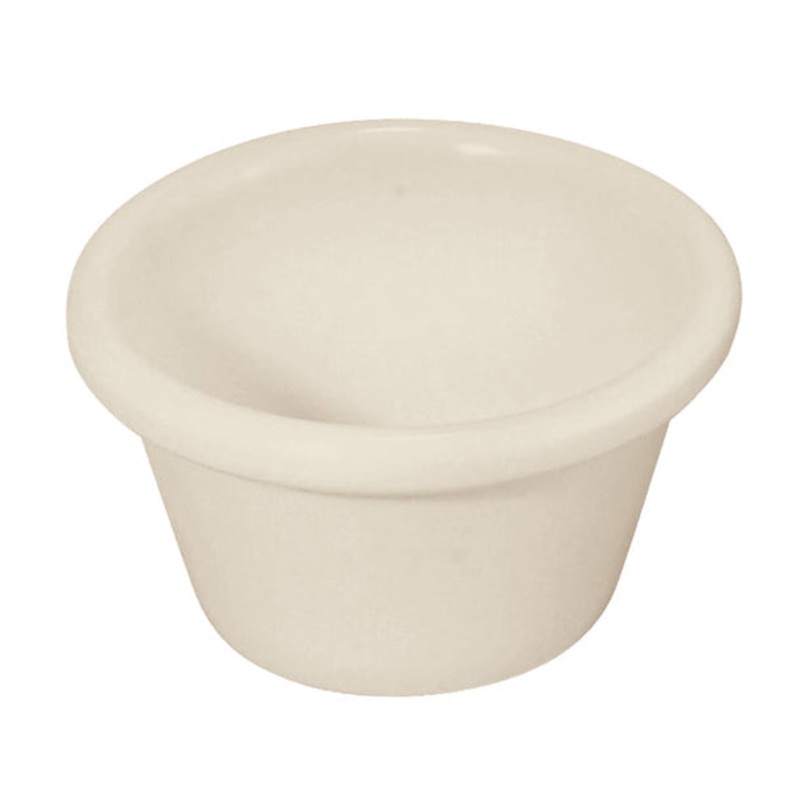 Winco RP-4B Smooth Melamine Ramekin, Bone, 4 oz., Pack of 12
