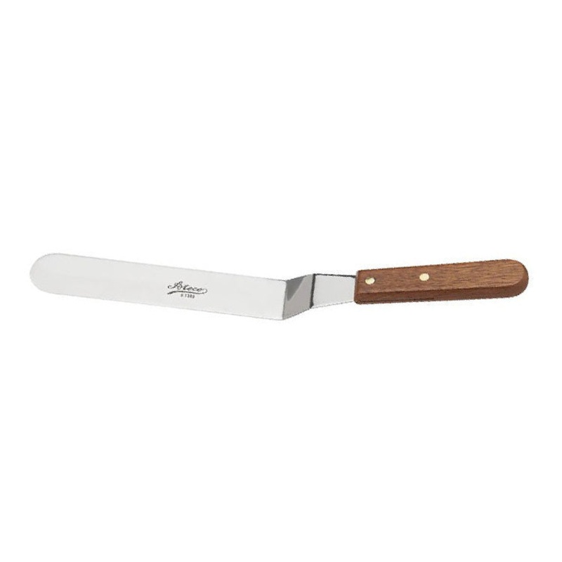 Ateco 1389 Offset Pastry Spatula w/ Wood Handle, 9-1/2"