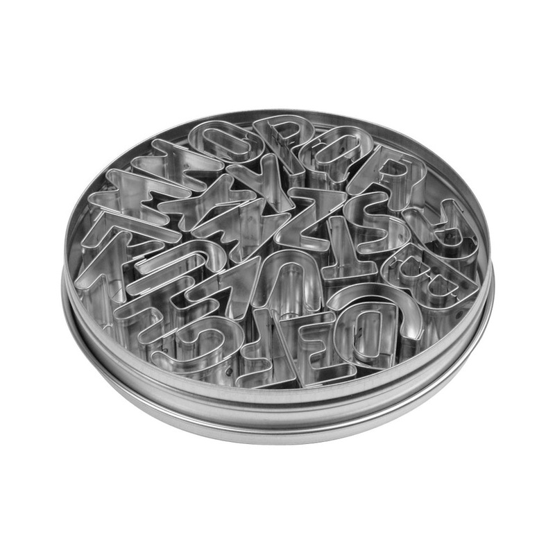 Ateco 6949 26-piece Tin Small Alphabet ABC Cutter Set, 1"
