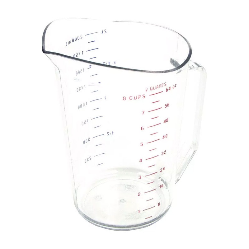 Cambro 200MCCW135 Clear Measuring cup, 1/2 Gal.