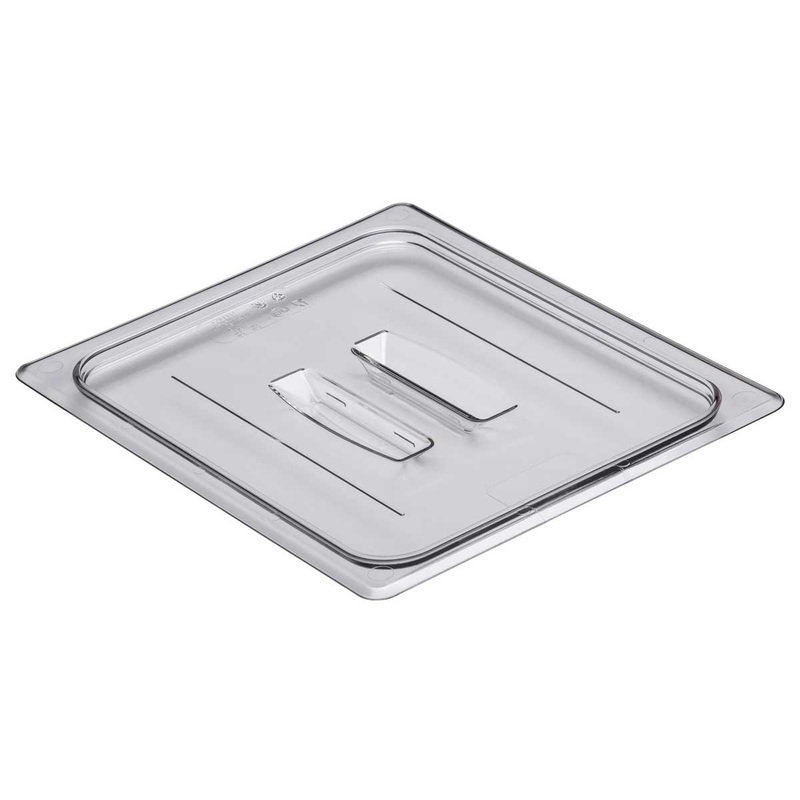 Culinary Essentials by Cambro 20CWCH135 Camwear Food Pan Lid w/ Handle, Clear, 1/2 Size