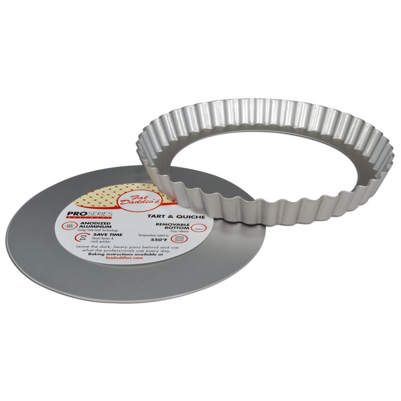 Fat Daddio's PFT-11 Fluted Pan Tart w/ False Bottom, 11"